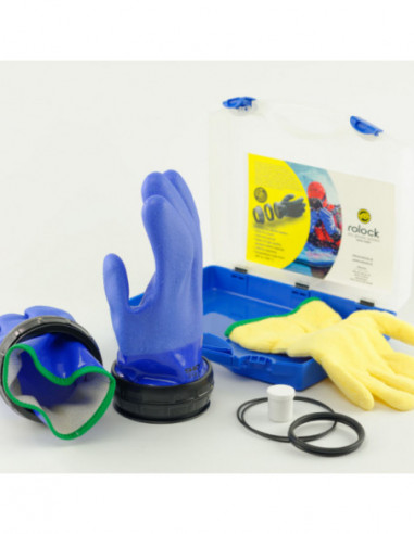 Système gants étanches Rolock bleu